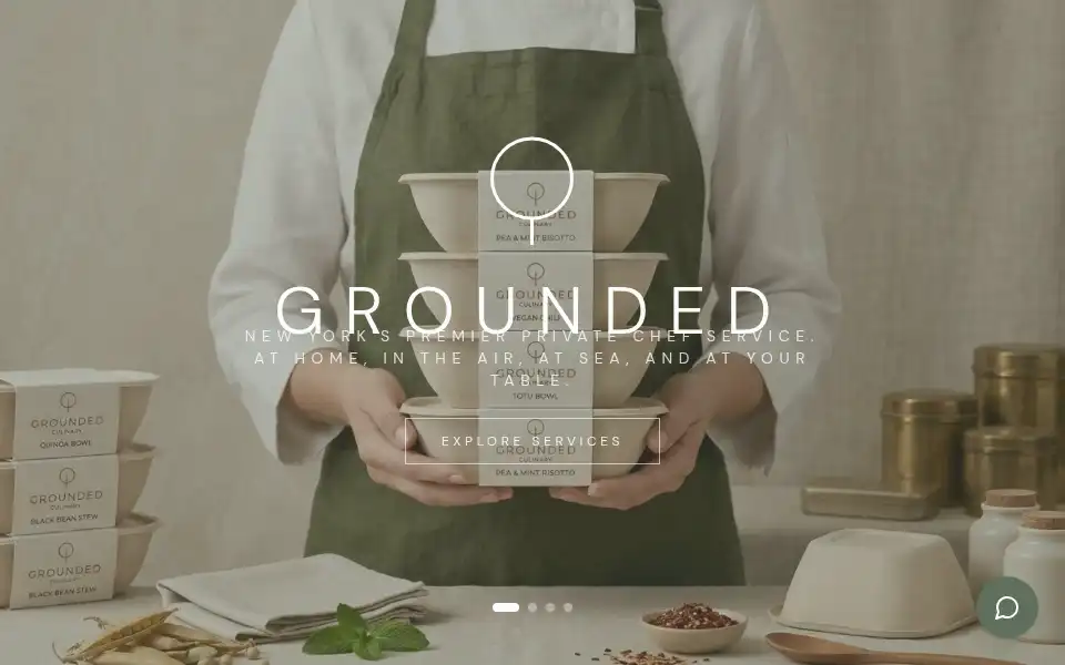 Screenshot of eatgrounded.com