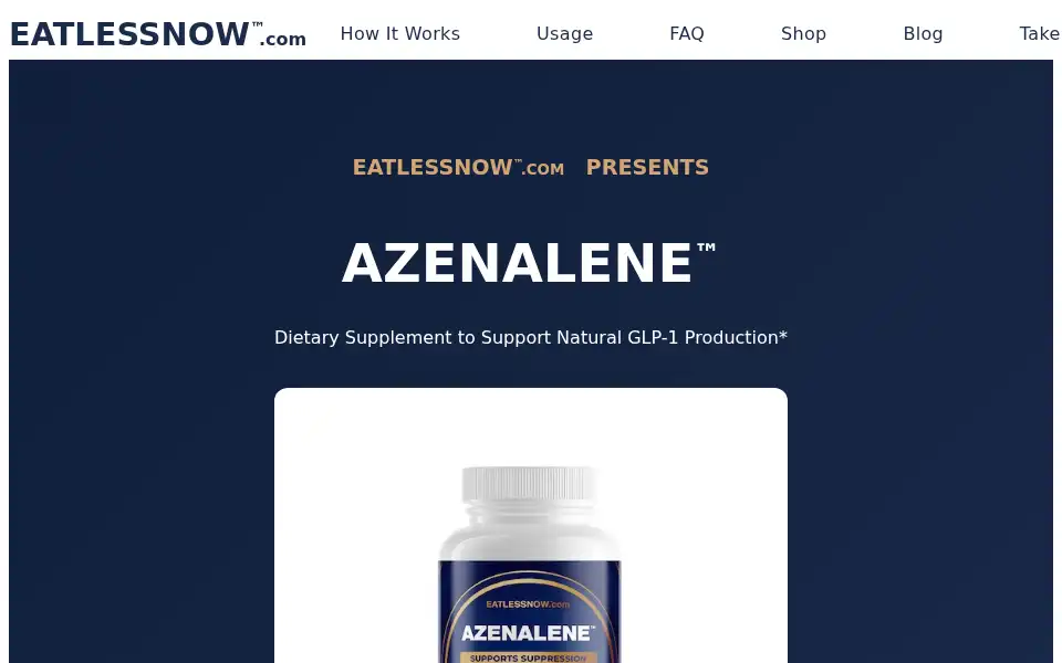 Screenshot of eatlessnow.com