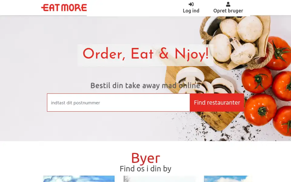 Screenshot of eatmore.dk