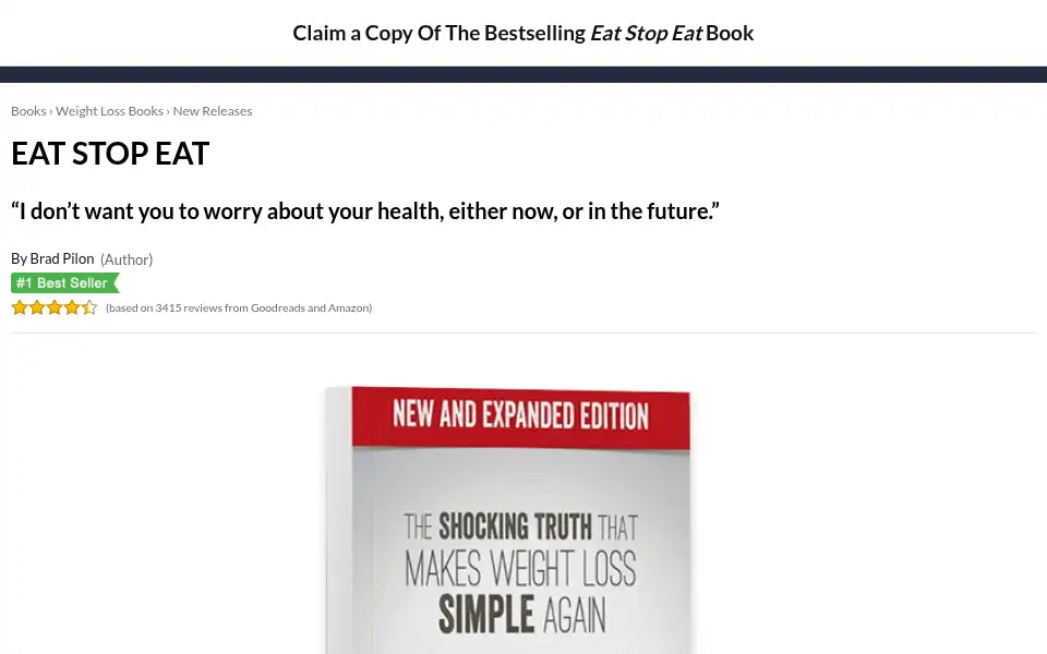 Screenshot of eatstopeat.com