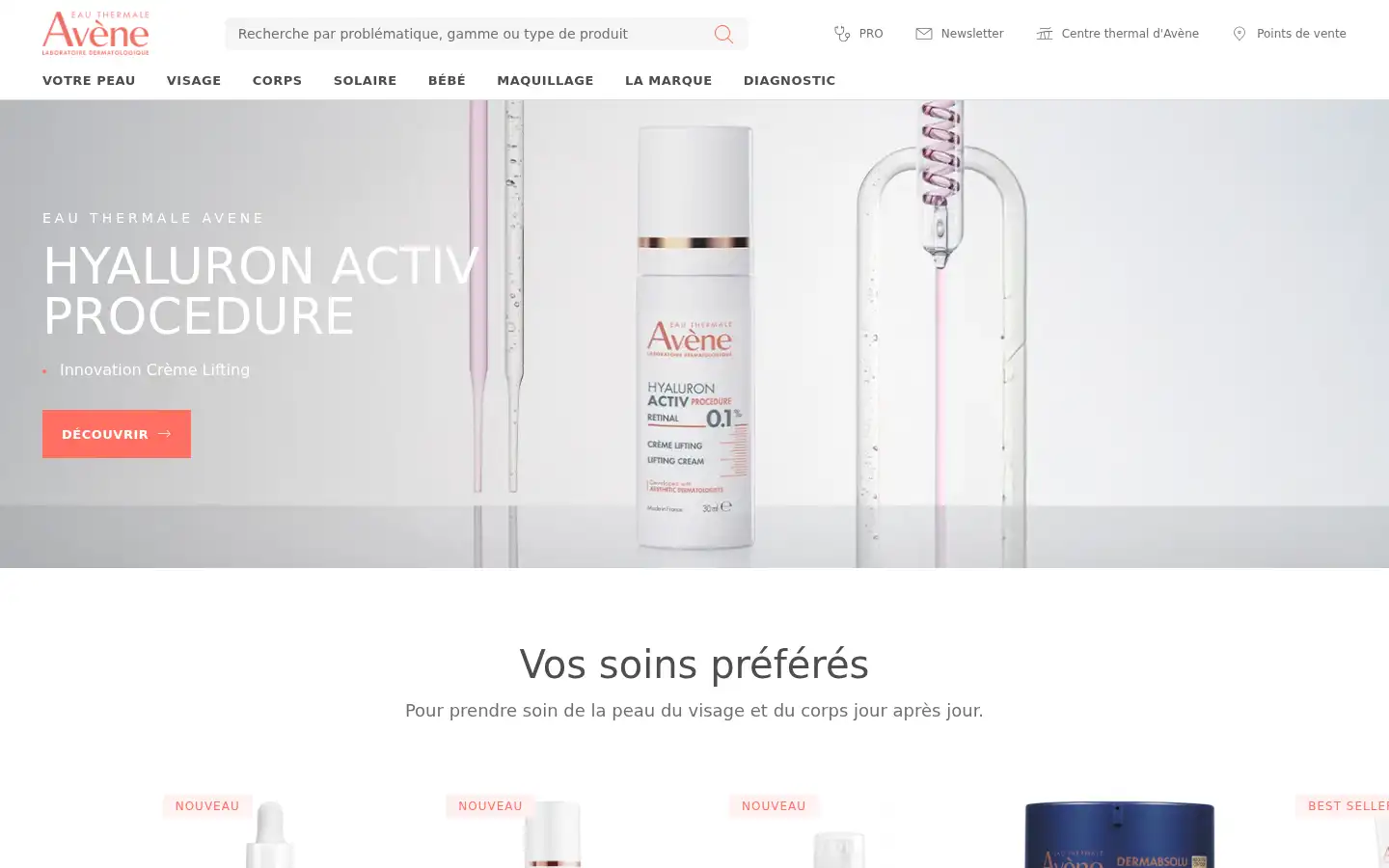 Screenshot of eau-thermale-avene.fr