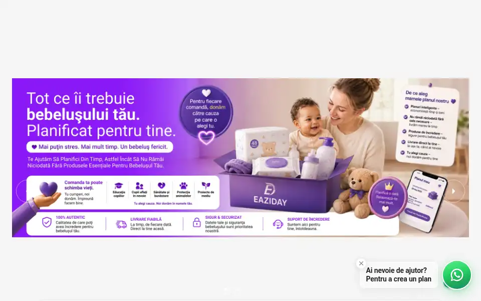 Screenshot of eaziday.com
