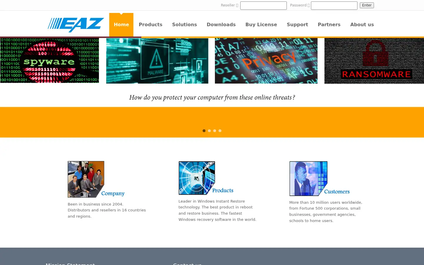 Screenshot of eazsolution.com