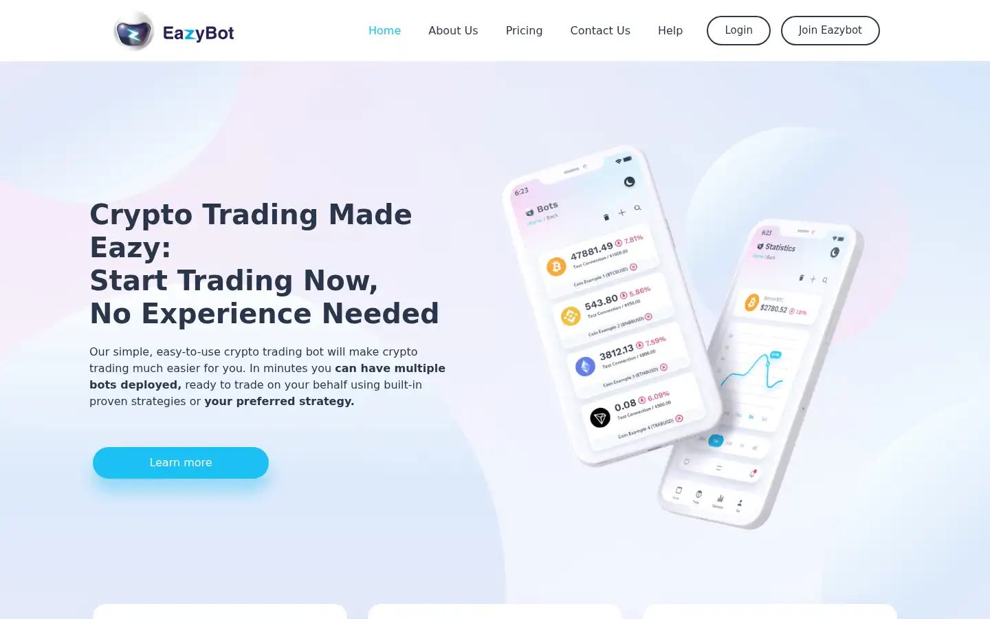 Screenshot of eazybot.com