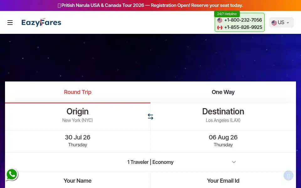 Screenshot of eazyfares.com