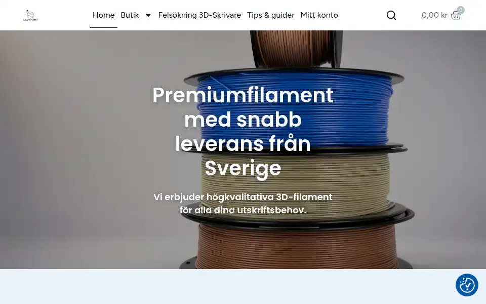 Screenshot of eazyprint.se