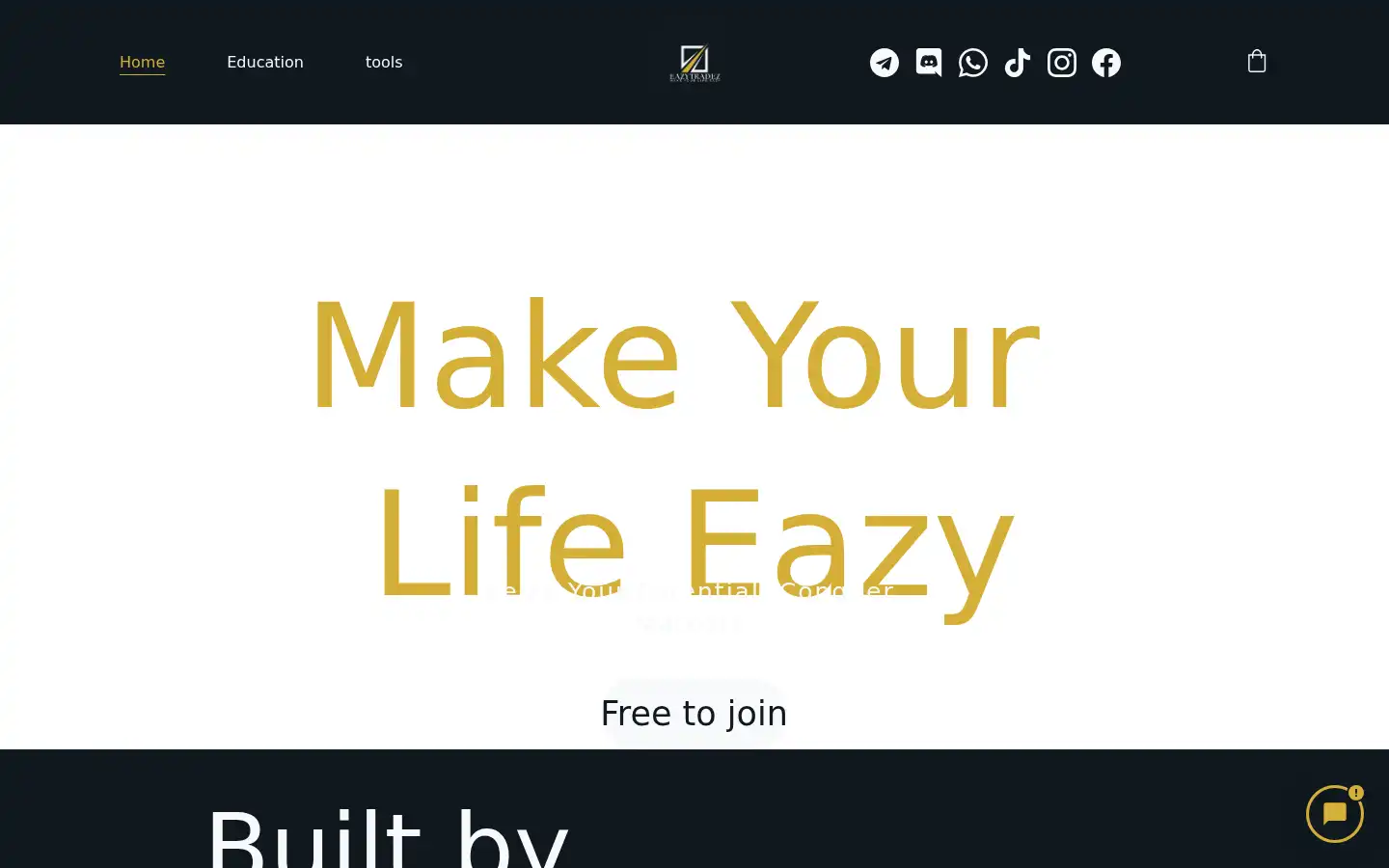 Screenshot of eazytradez.com