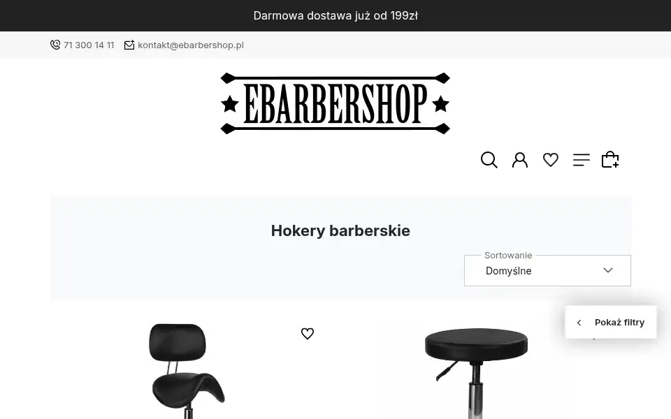 Screenshot of ebarbershop.pl