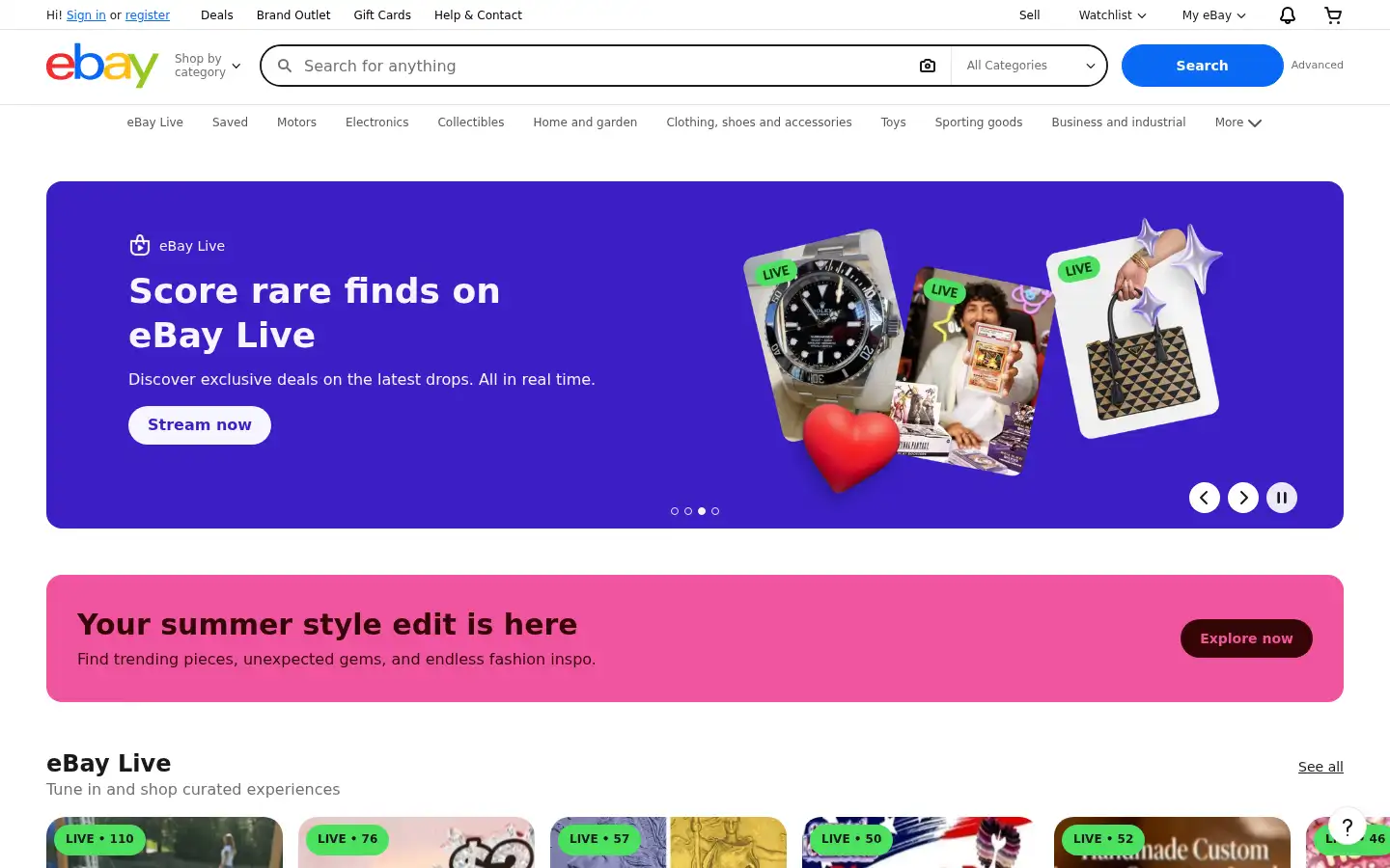 Screenshot of ebay.dk