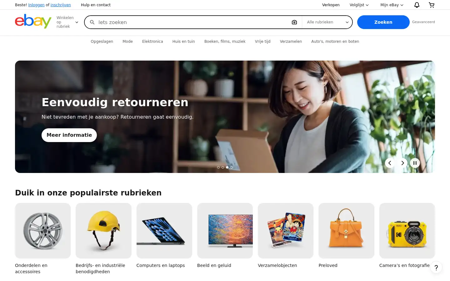Screenshot of ebay.nl