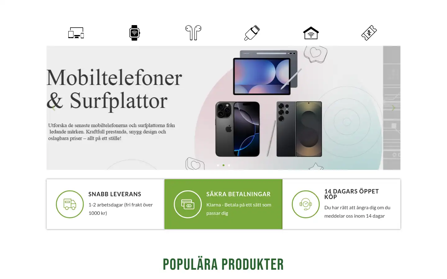 Screenshot of ebazar.se