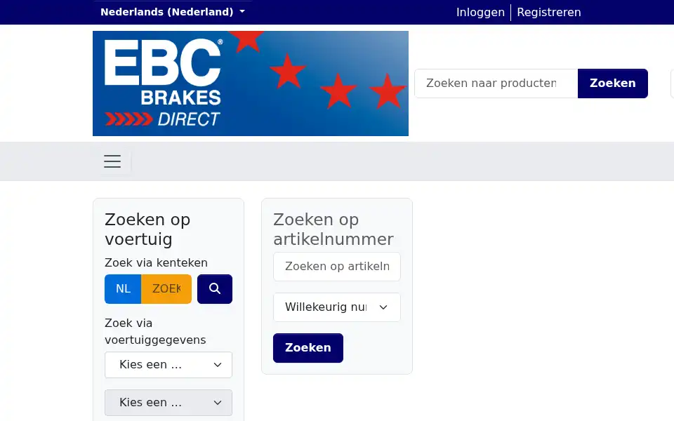 Screenshot of ebcshop.nl