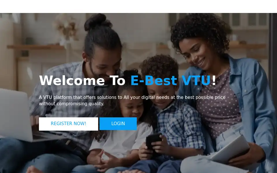 Screenshot of ebestvtu.com.ng