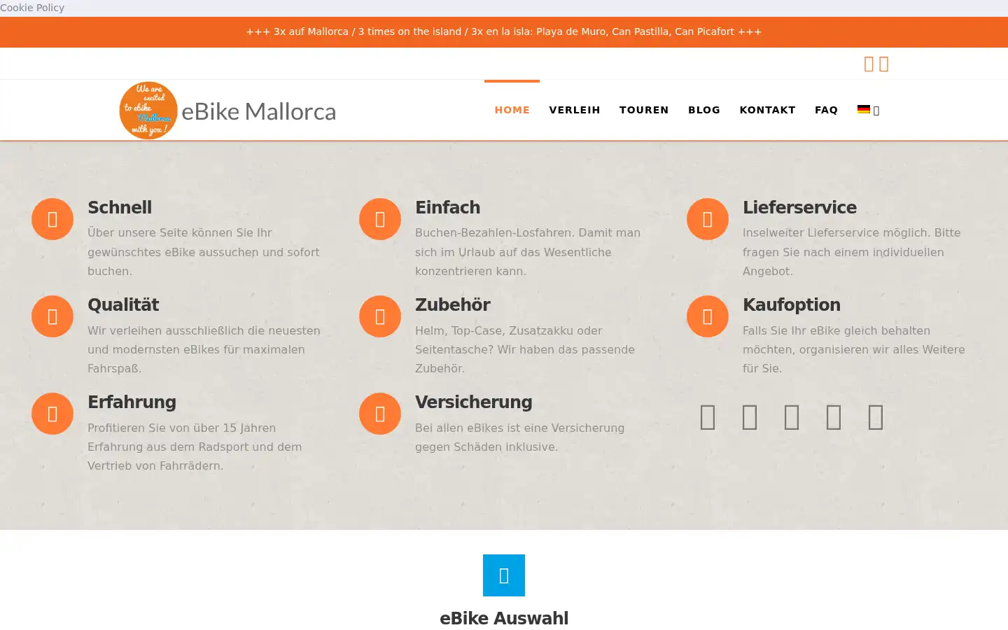 Screenshot of ebike-mallorca.com