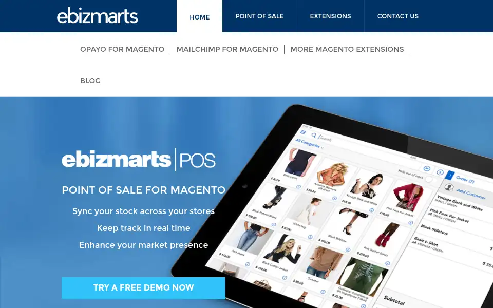 Screenshot of ebizmarts.com
