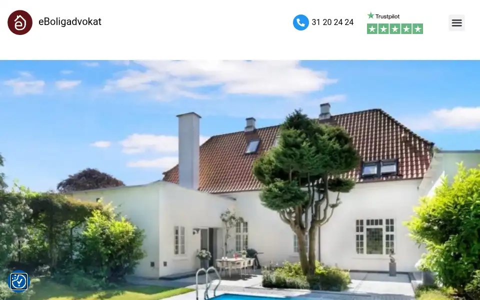 Screenshot of eboligadvokat.dk