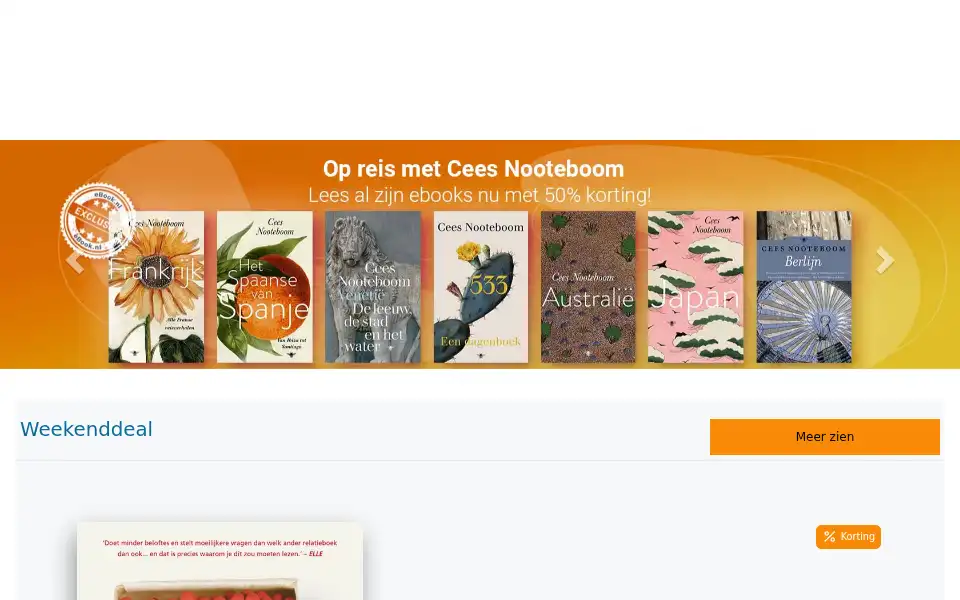 Screenshot of ebook.nl