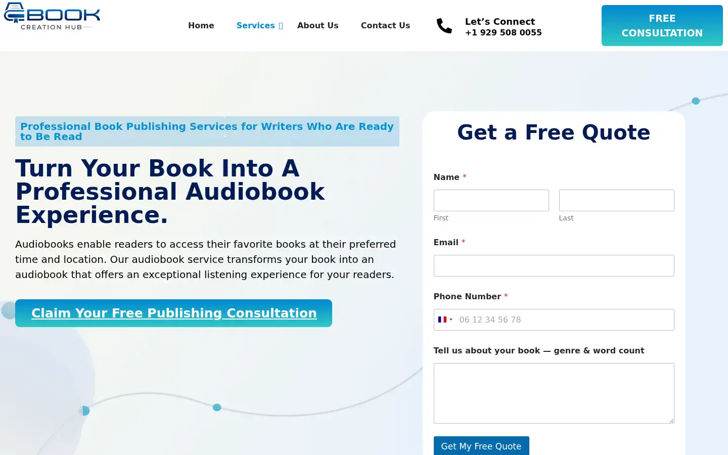 Screenshot of ebookcreationhub.com