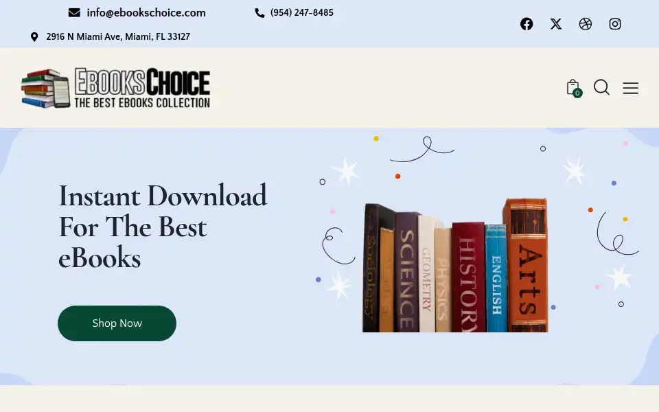 Screenshot of ebookschoice.com