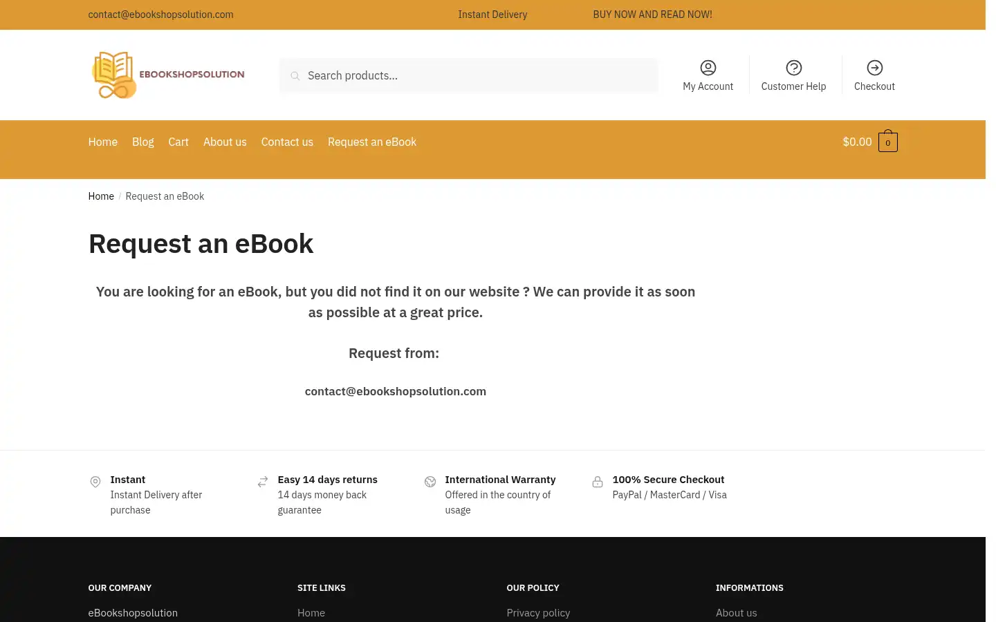 Screenshot of ebookshopsolution.com