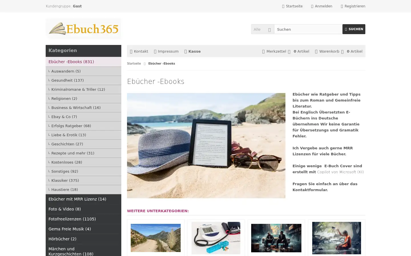 Screenshot of ebuch365.de