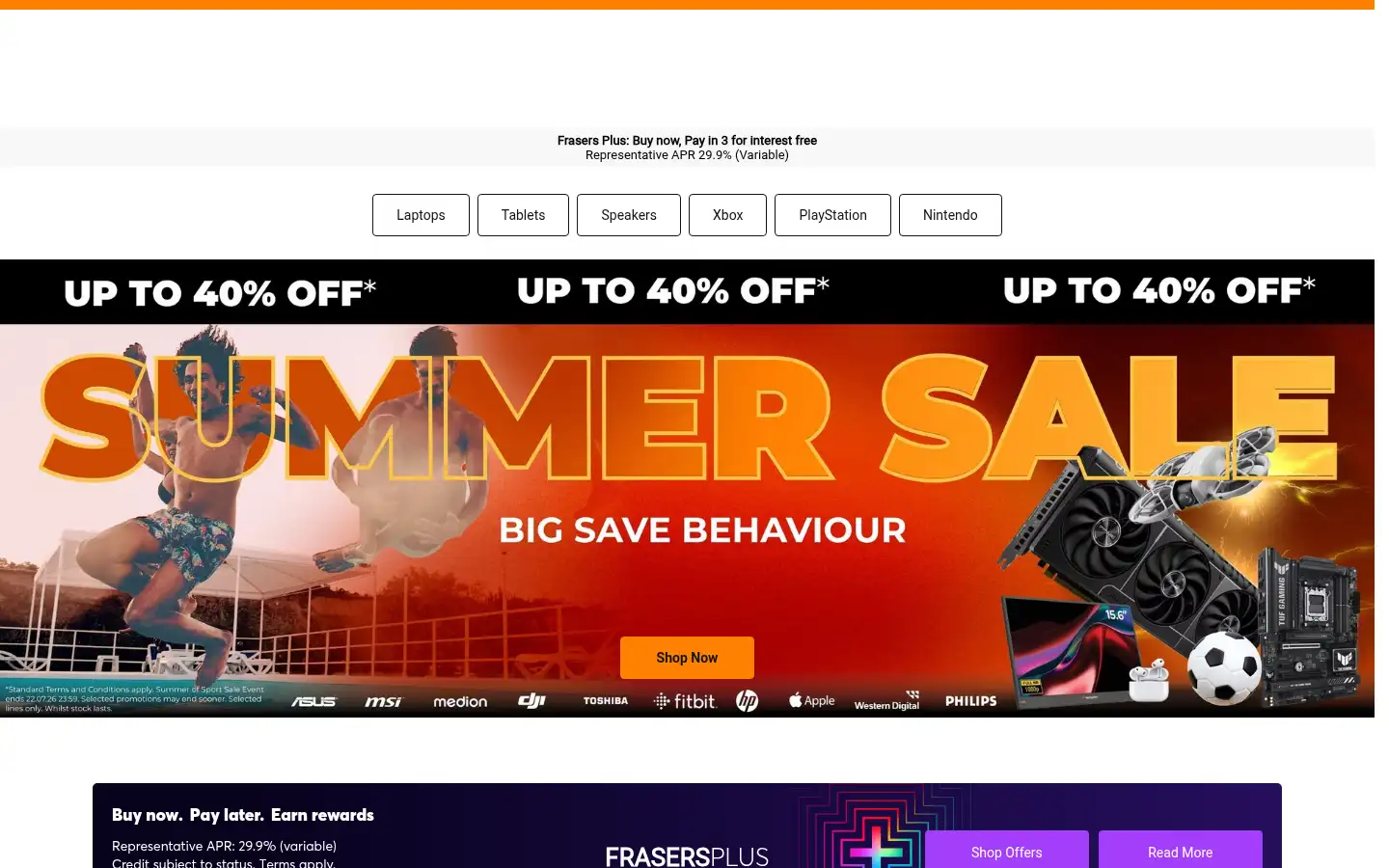 Screenshot of ebuyer.com