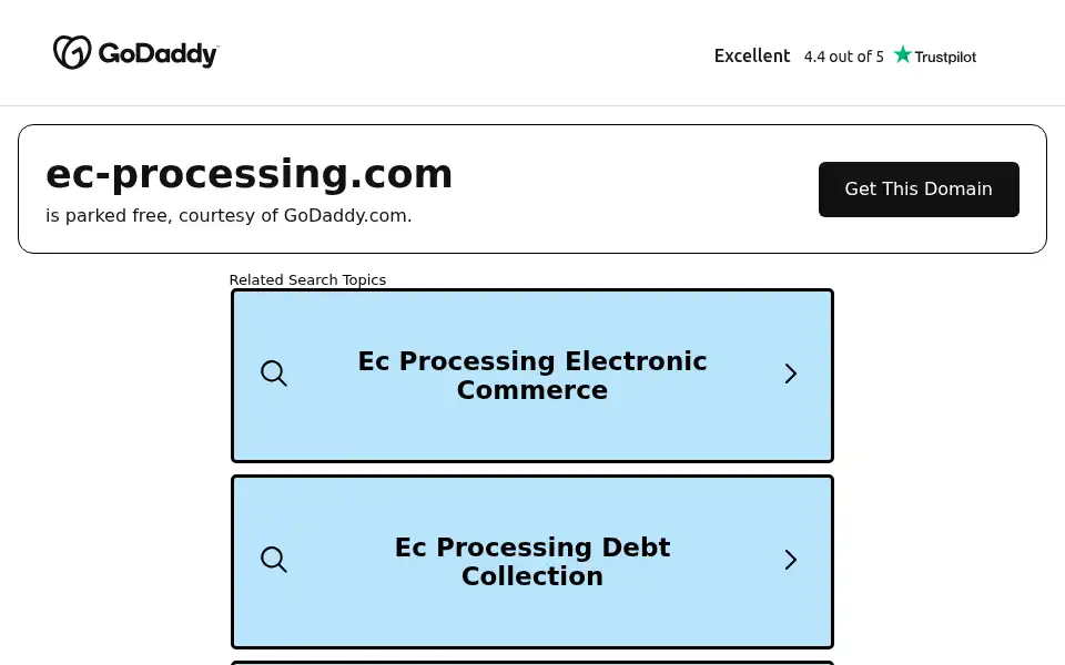 Screenshot of ec-processing.com
