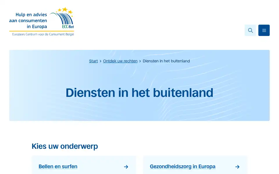 Screenshot of eccbelgie.be