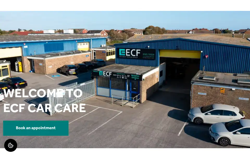 Screenshot of ecfcarcare.co.uk