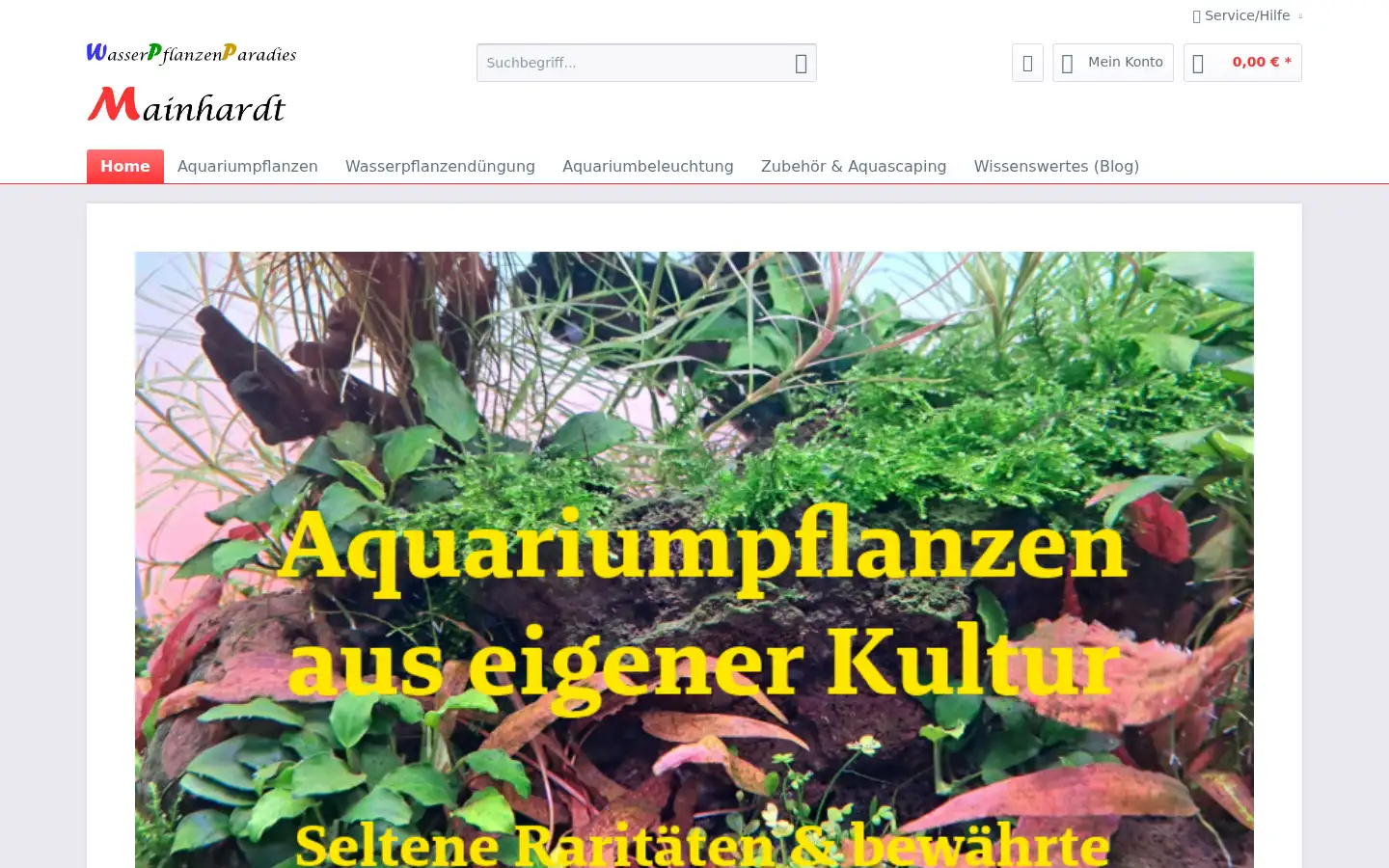 Screenshot of echinodorus-shop.de