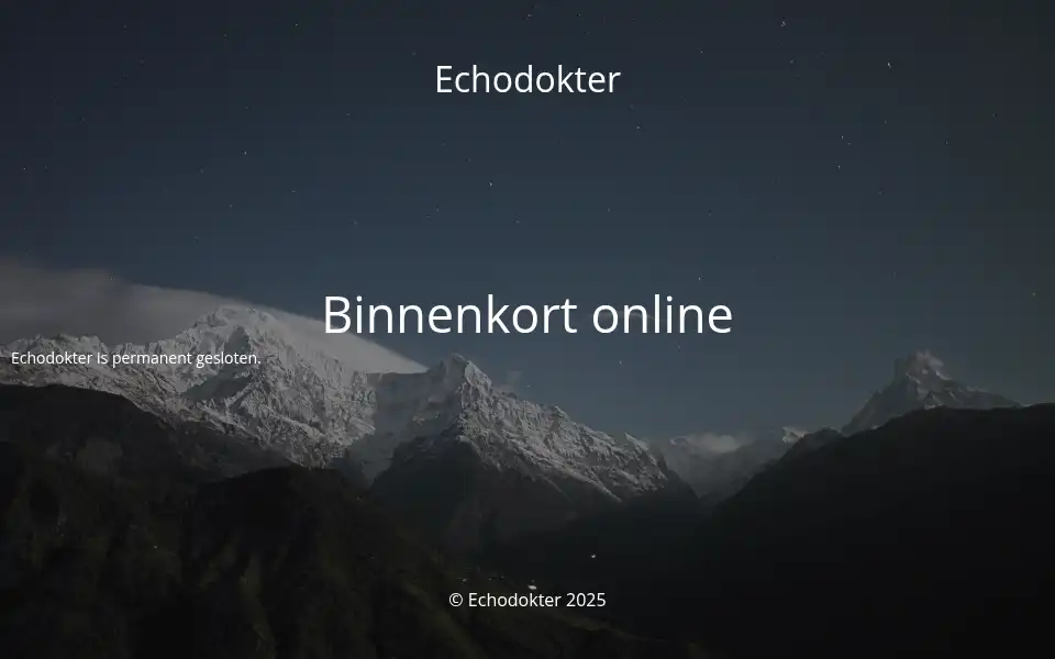 Screenshot of echodokter.nl