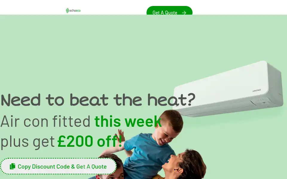 Screenshot of echoeco.co.uk
