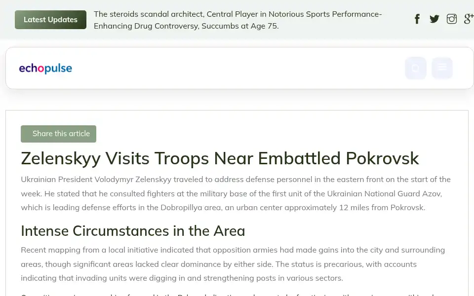 Screenshot of echopulse.co.uk