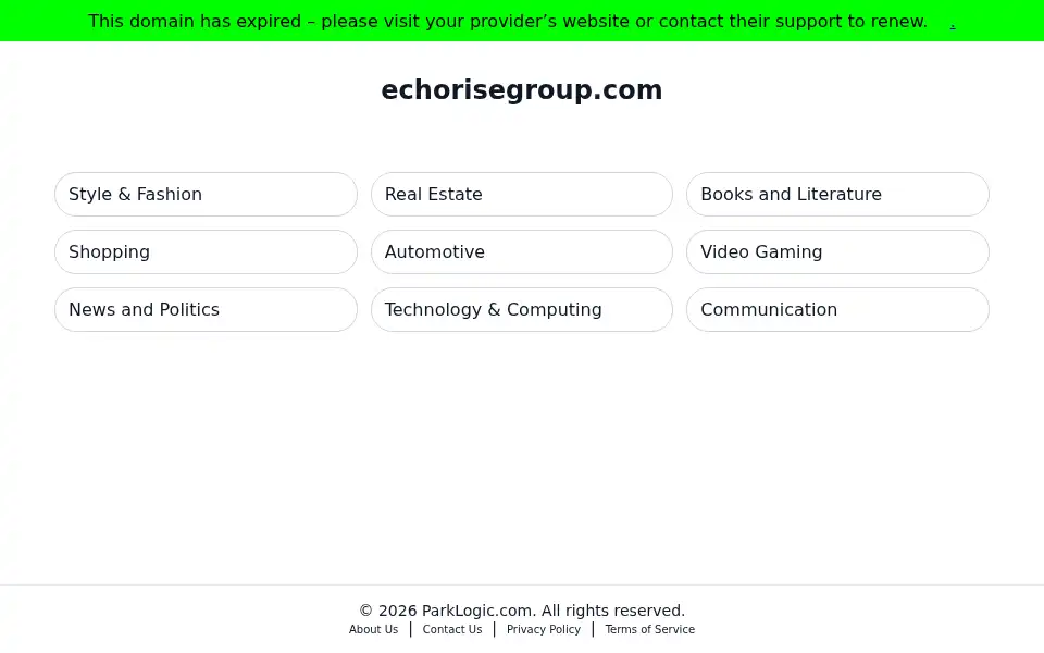 Screenshot of echorisegroup.com