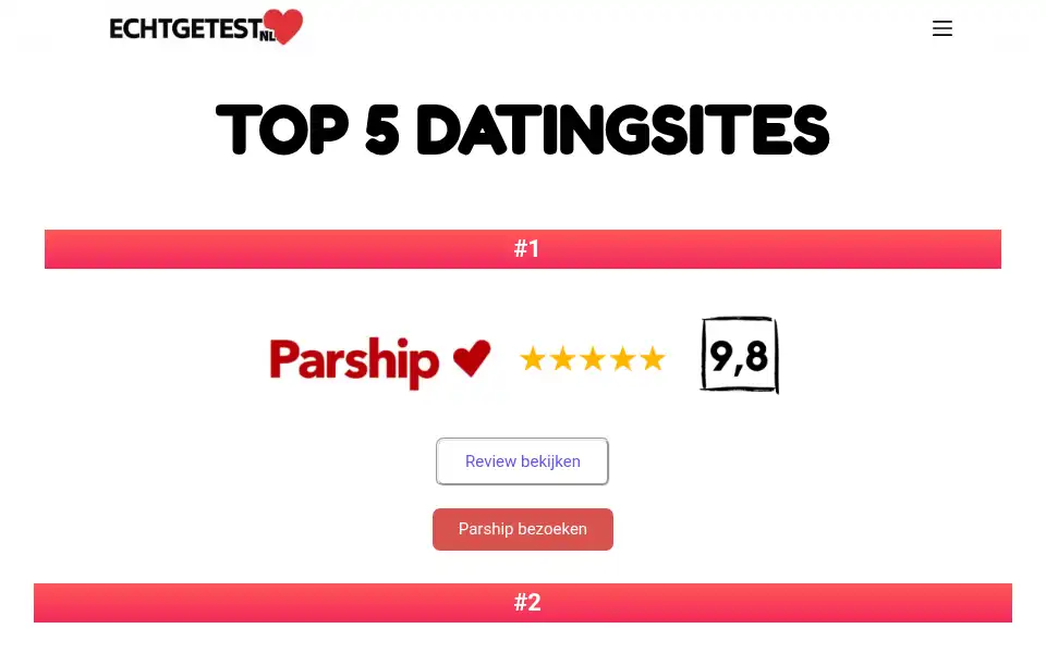 Screenshot of echtgetest.nl