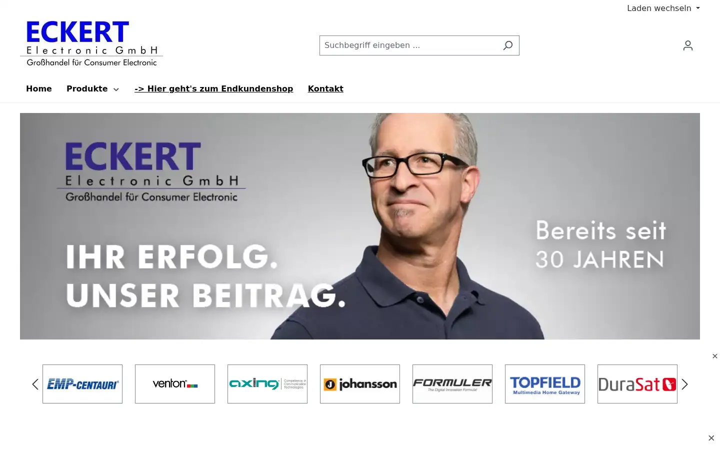 Screenshot of eckert-shop.de
