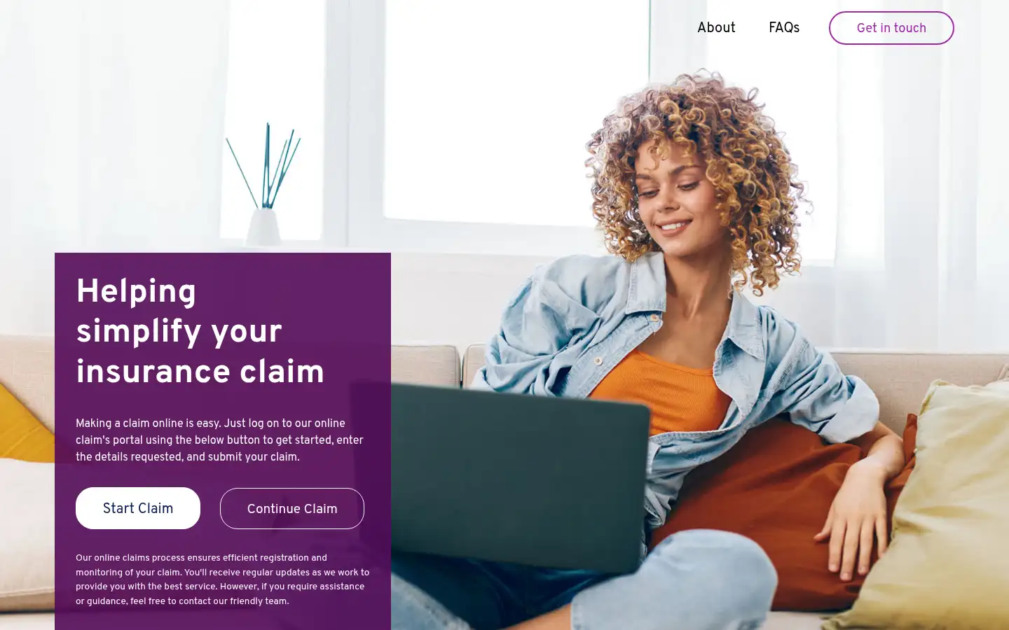 Screenshot of eclaimcity.co.uk