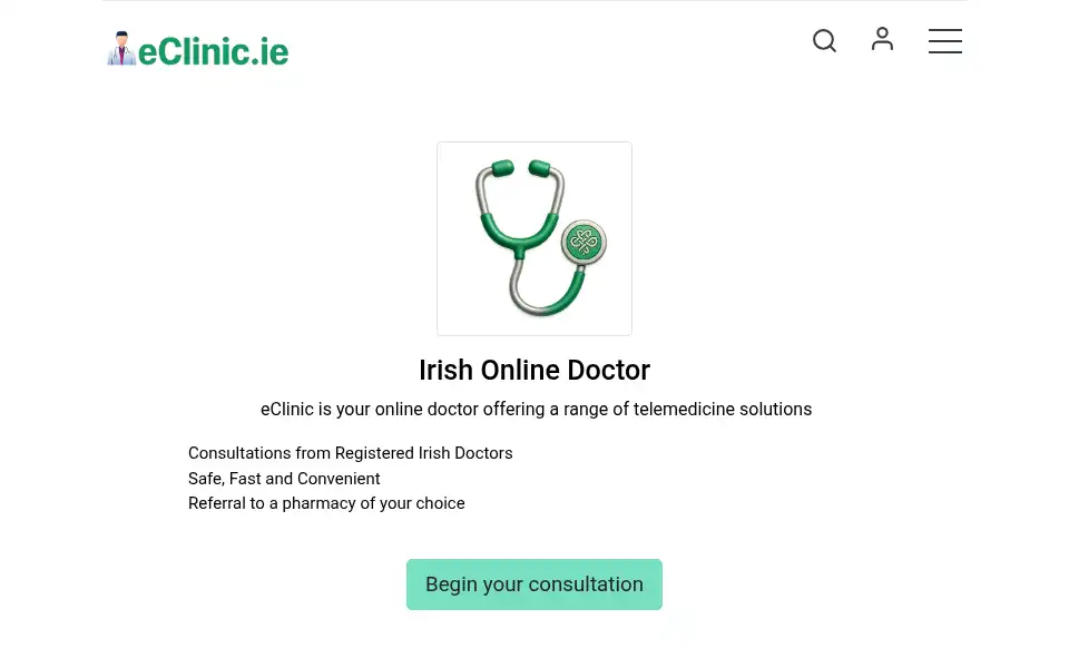 Screenshot of eclinic.ie