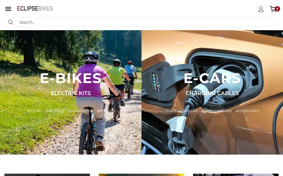 Screenshot of eclipsebikes.com