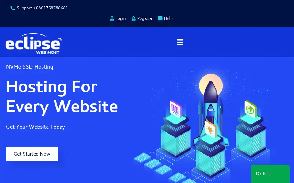 Screenshot of eclipsewebhost.com