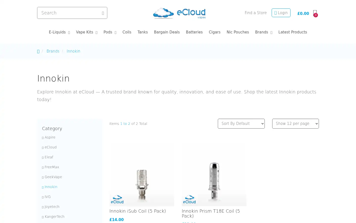 Screenshot of ecloudonline.co.uk