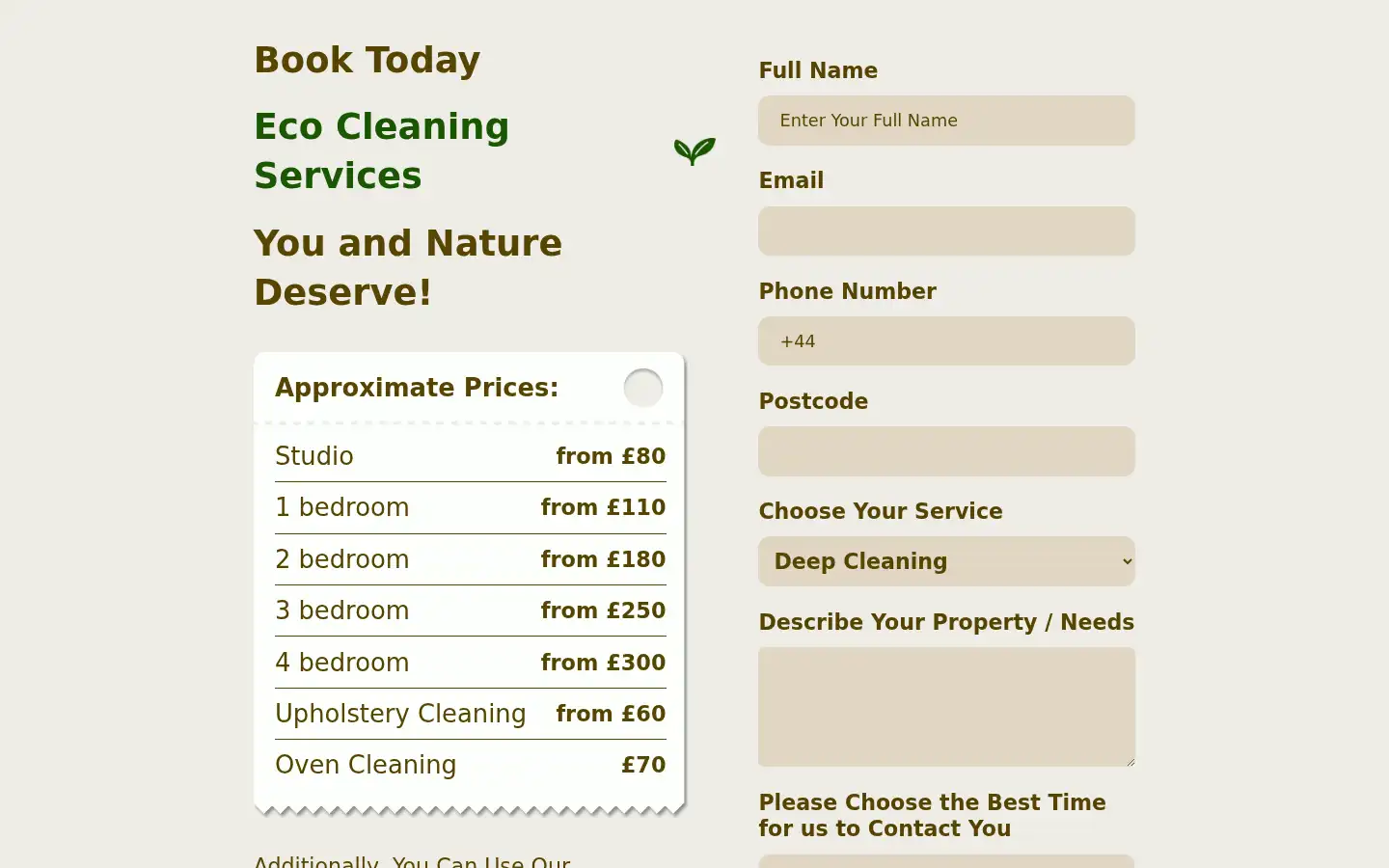 Screenshot of eco-cleaning-london.co.uk