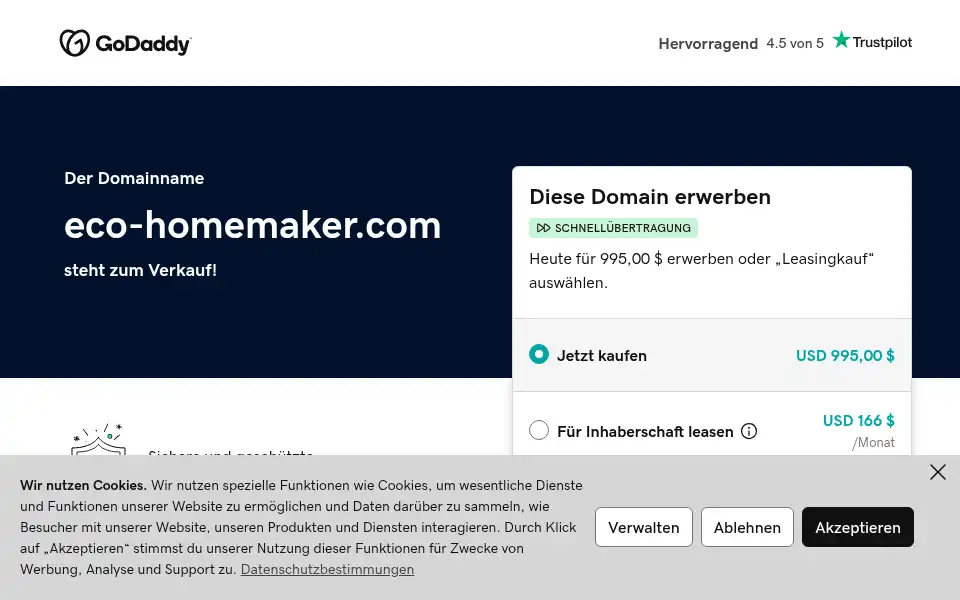 Screenshot of eco-homemaker.com