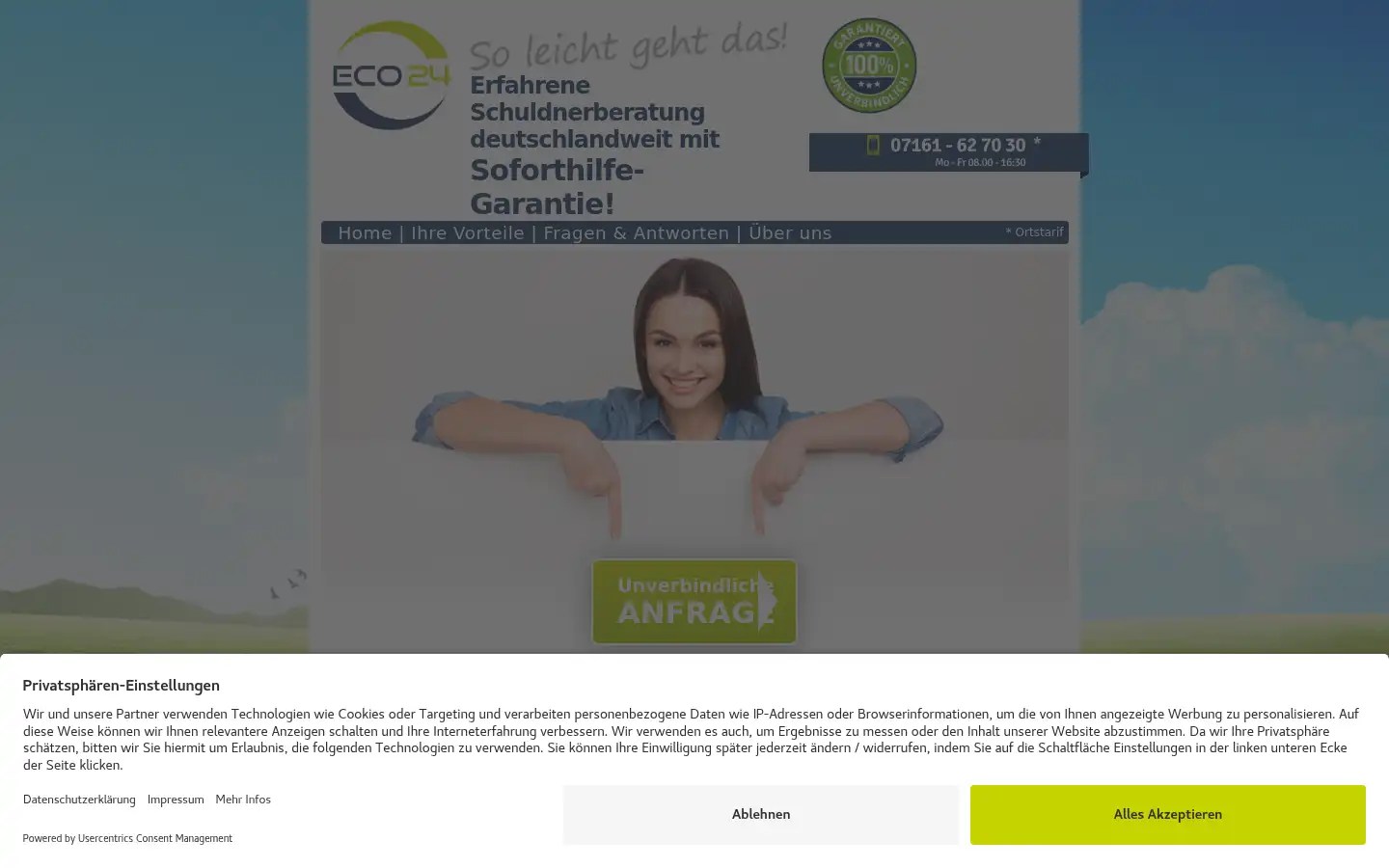 Screenshot of eco24.de