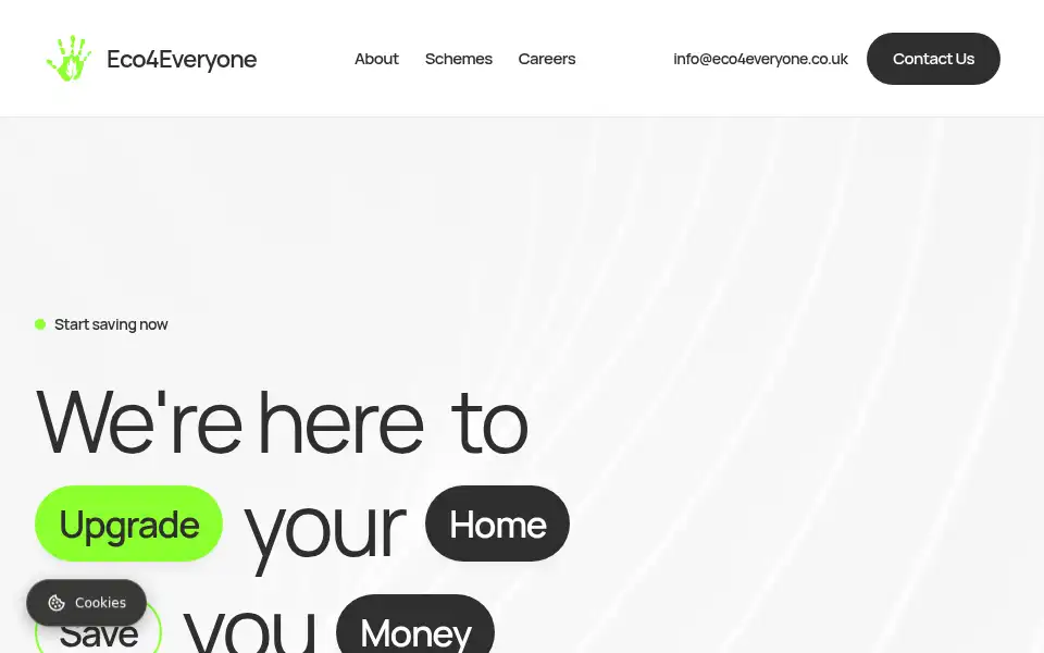 Screenshot of eco4everyone.co.uk