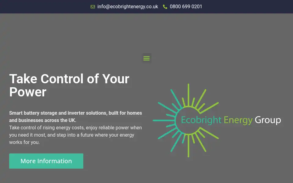 Screenshot of ecobrightenergy.co.uk