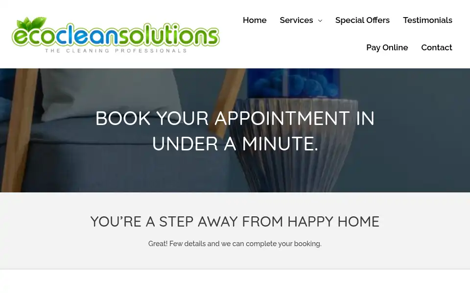 Screenshot of ecocleansolutions.ie