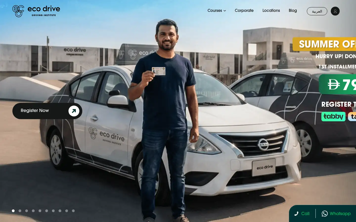 Screenshot of ecodrive.ae