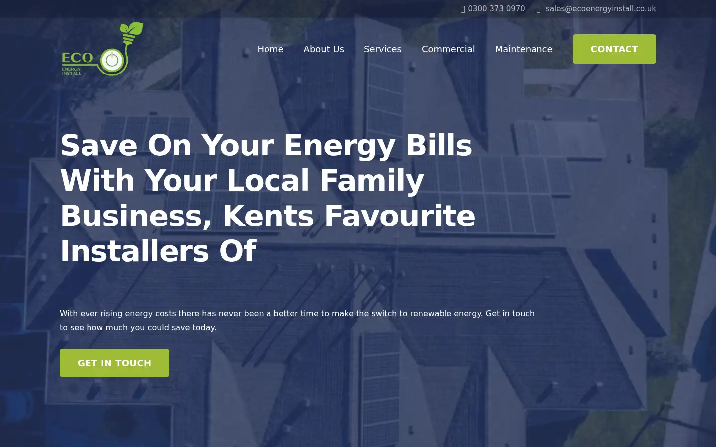 Screenshot of ecoenergyinstall.co.uk