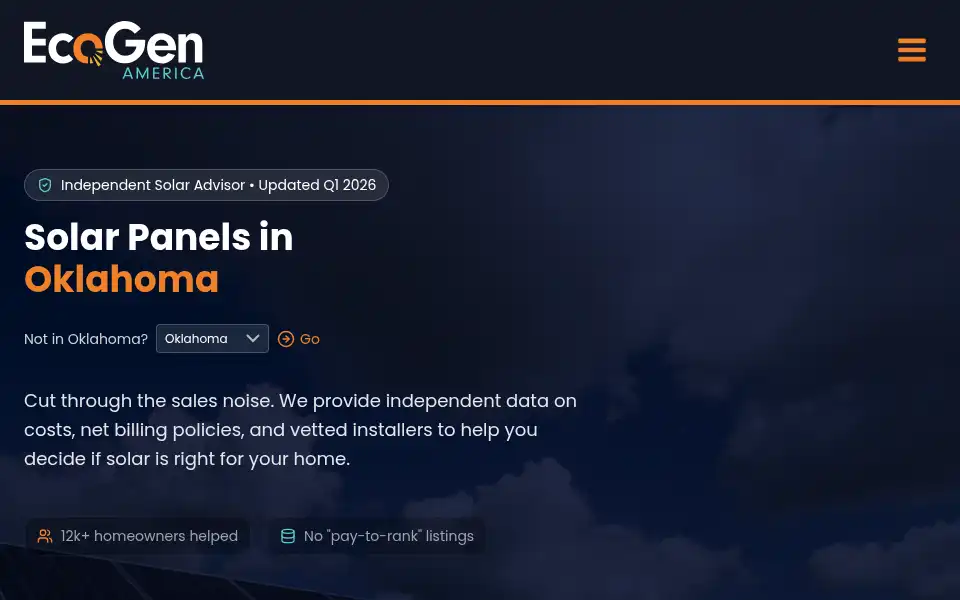 Screenshot of ecogenamerica.com